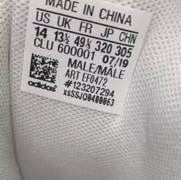 Adidas Pro Bounce White/Black Basketball Shoes Size 14 New MSRP $145 - Picture 7 of 8